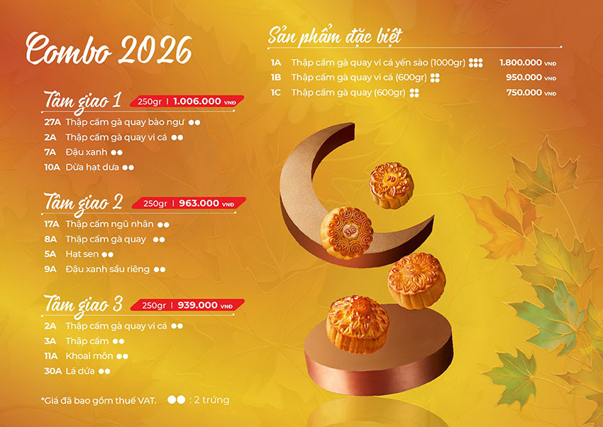 bánh trung thu givral 2026 4 bánh