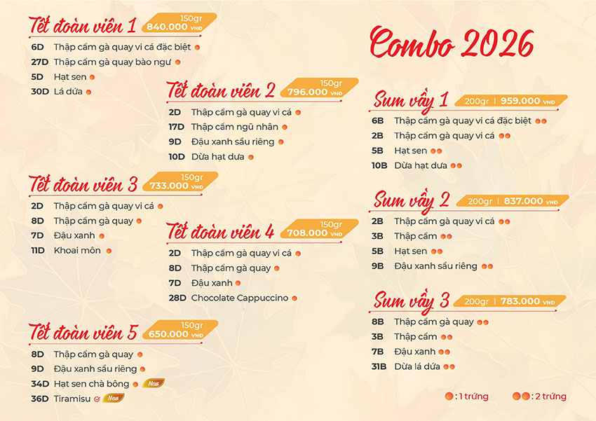 bánh trung thu givral 2026 4 bánh