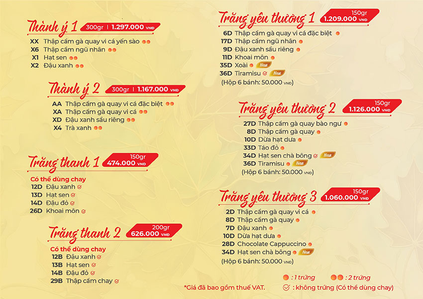 bánh trung thu givral 2026 4 bánh