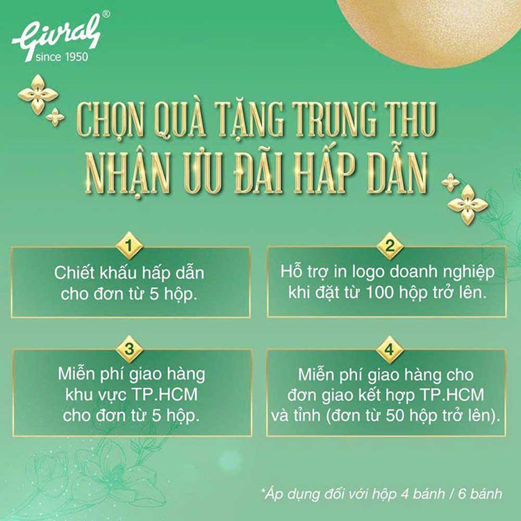 chiết khấu bánh trung thu gival