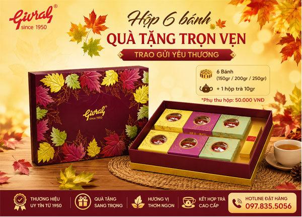 Combo bánh trung thu givral trăng yêu thương 2