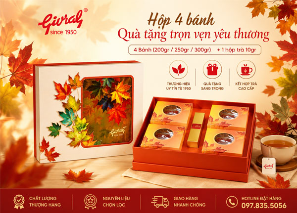 Combo bánh trung thu givral sum vầy 3
